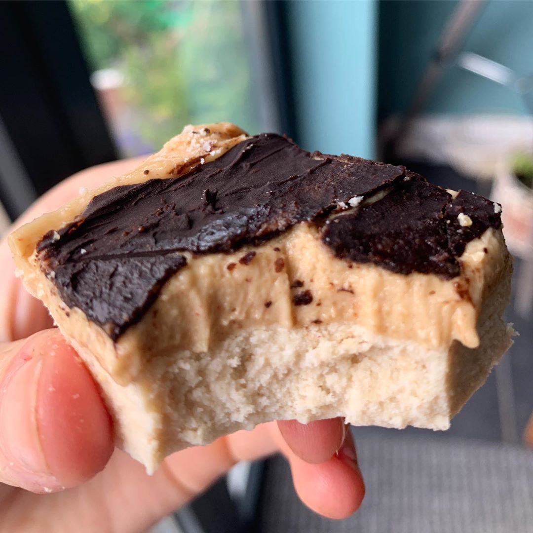 Vegan High Protein Peanut Butter Millionaires Shortbread