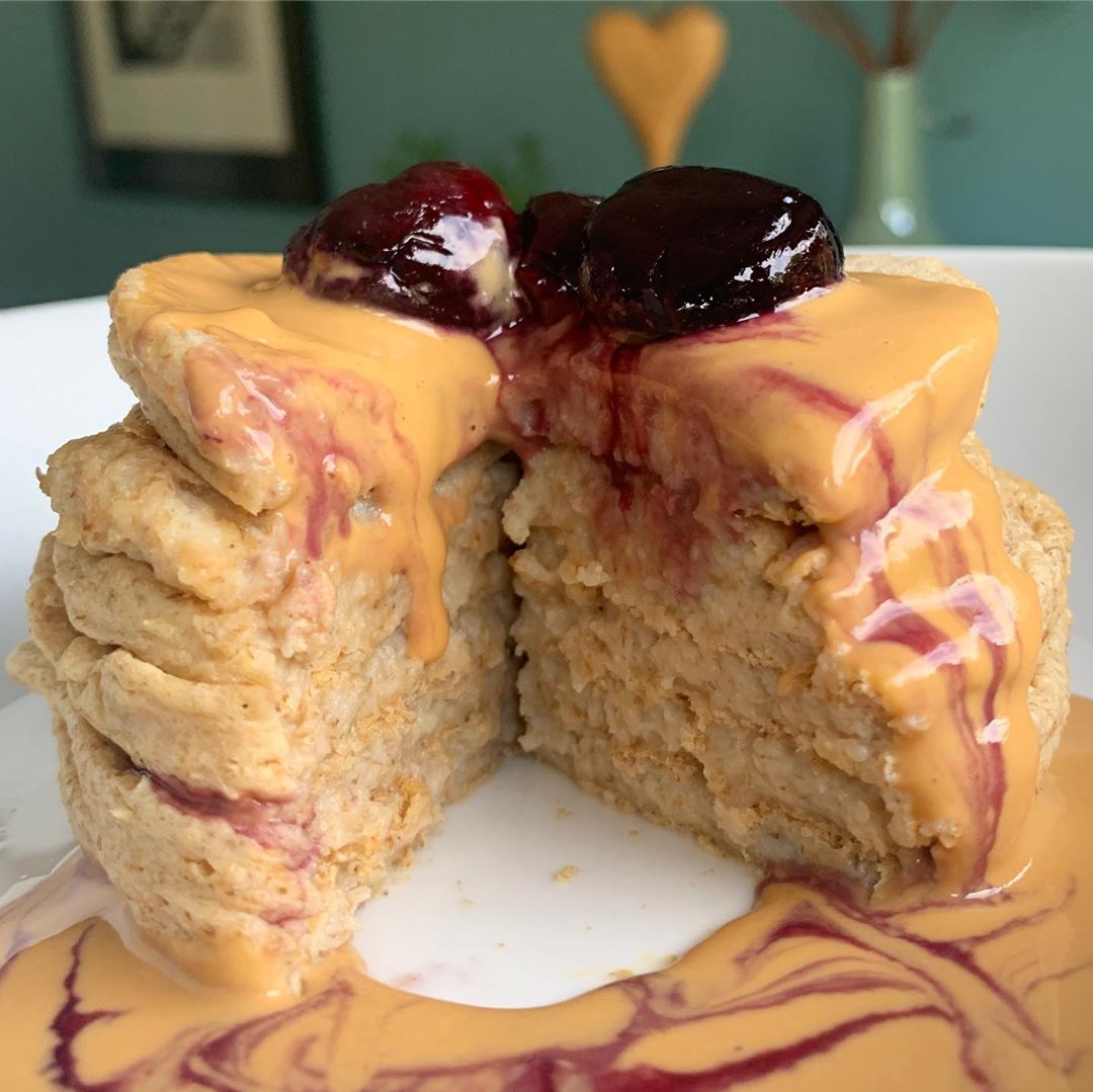 Peanut Butter and Jelly Pancakes