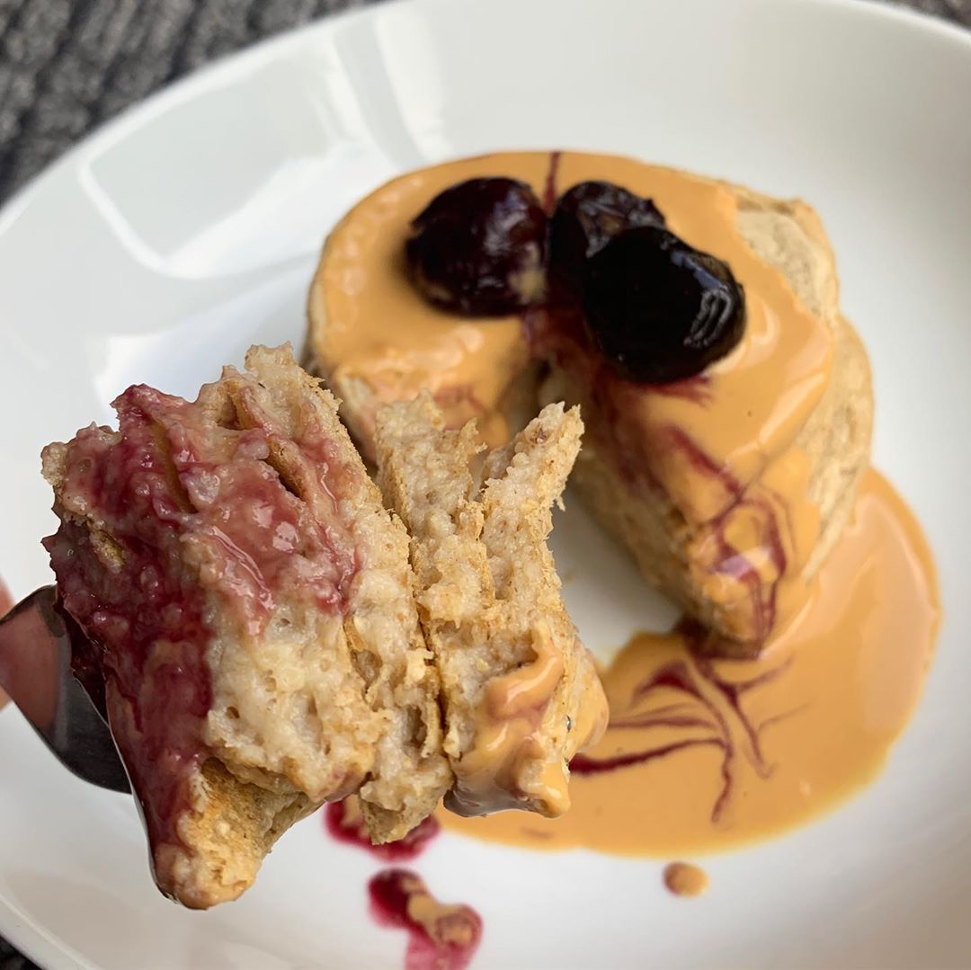 Peanut Butter and Jelly Pancakes