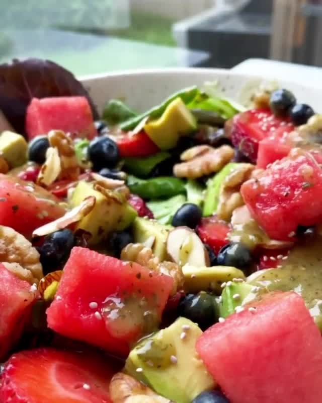 Fresh Strawberry Summer Salad with Fruits