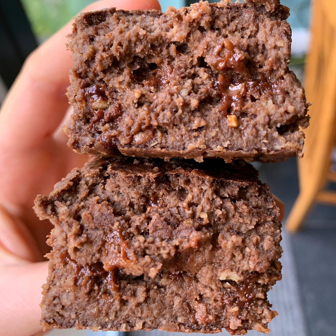 Vegan Gooey Chocolate Hazelnut Protein Brownies