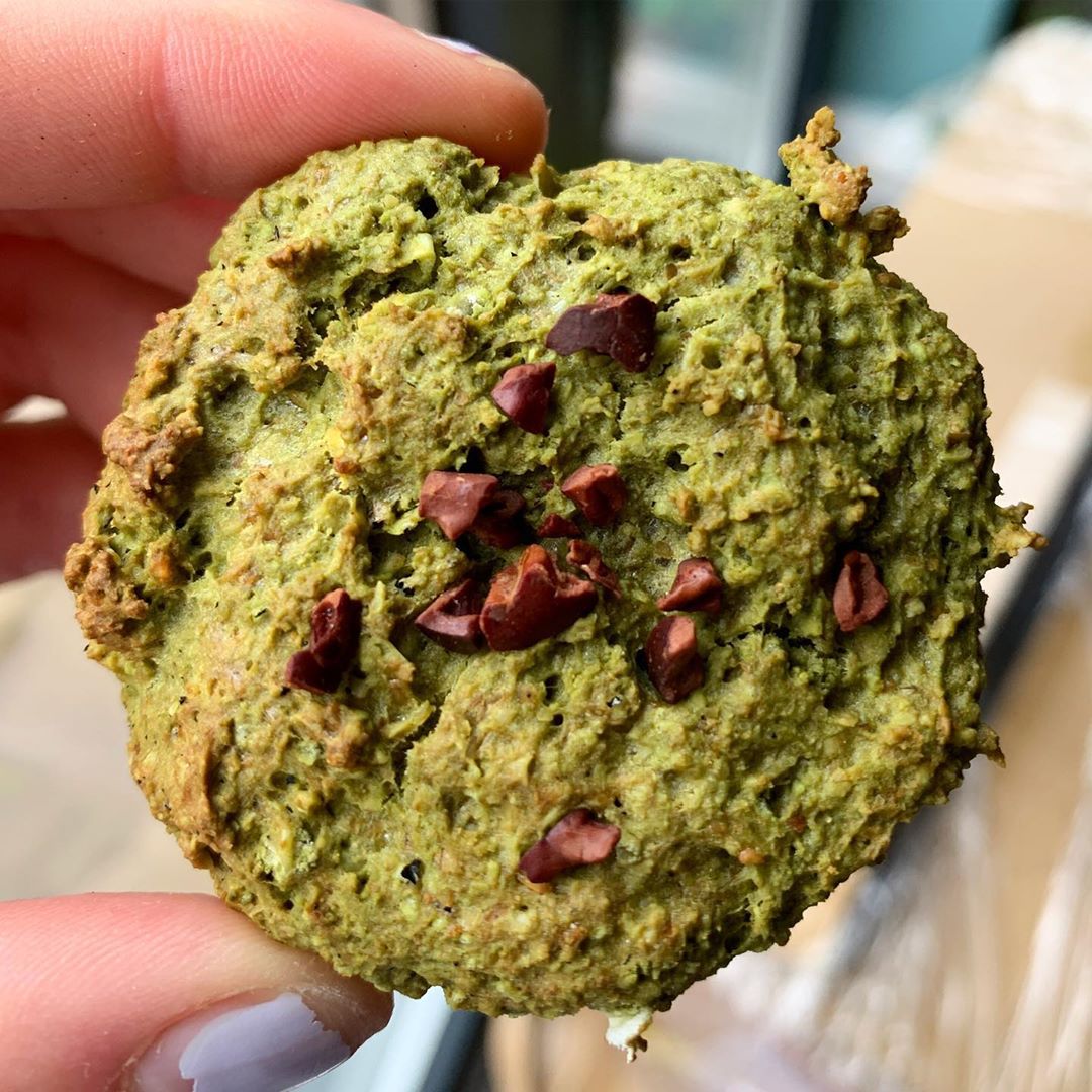 Homemade Vegan Matcha Protein Cookies