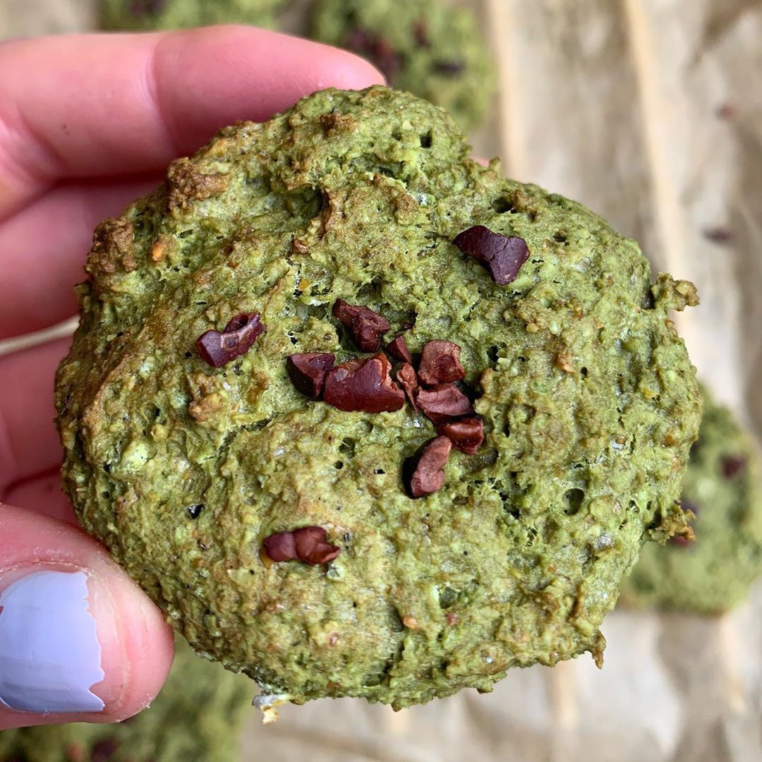 Homemade Vegan Matcha Protein Cookies