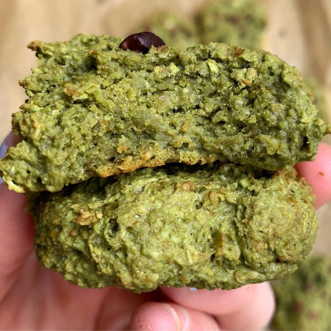 Homemade Vegan Matcha Protein Cookies