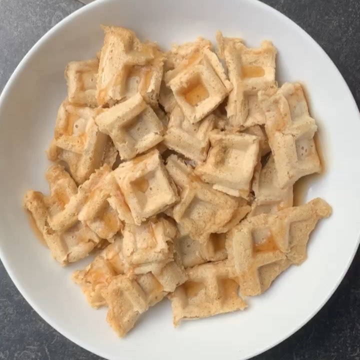 Homemade Vegan Waffle Cereal