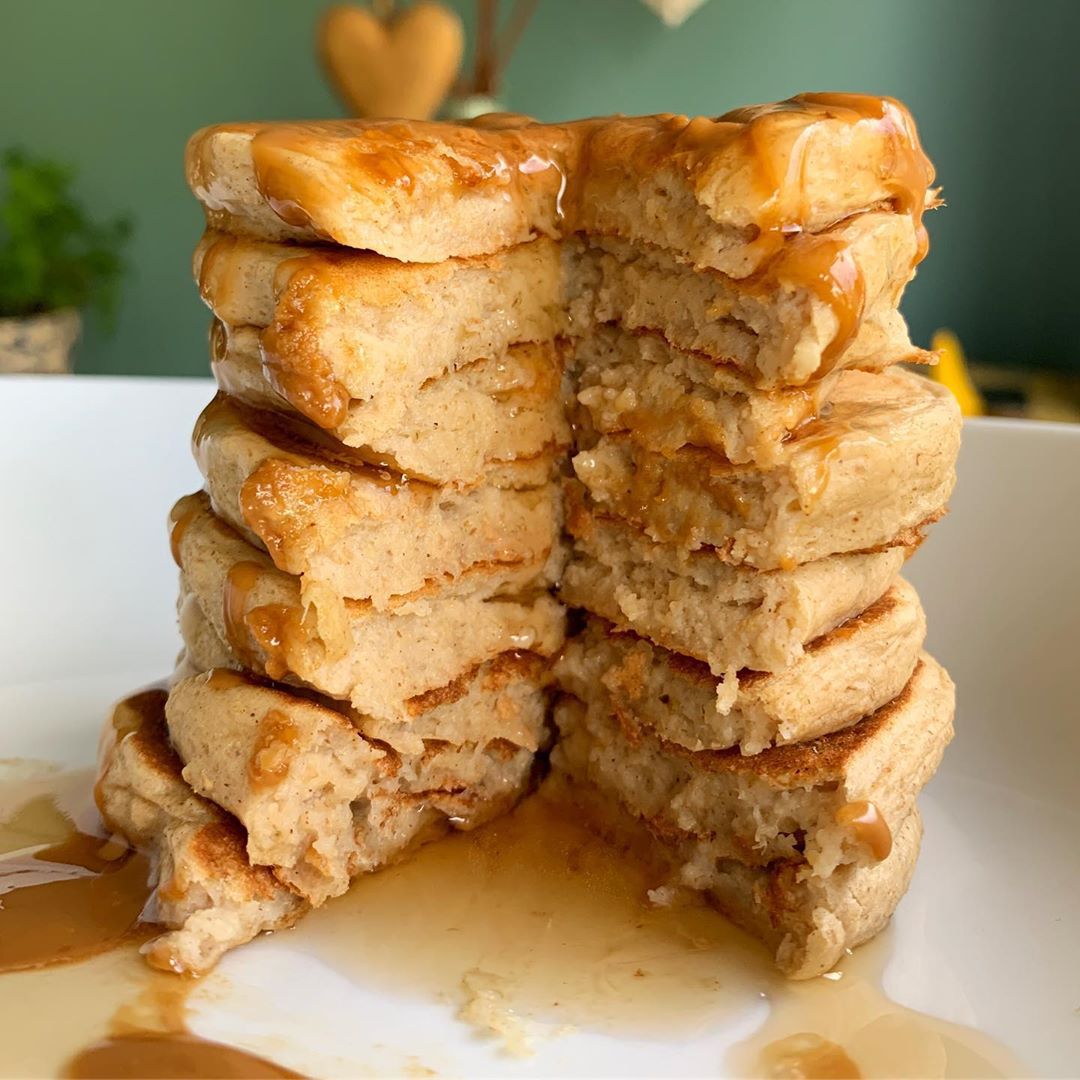 Fluffy Vegan Biscoff Pancakes