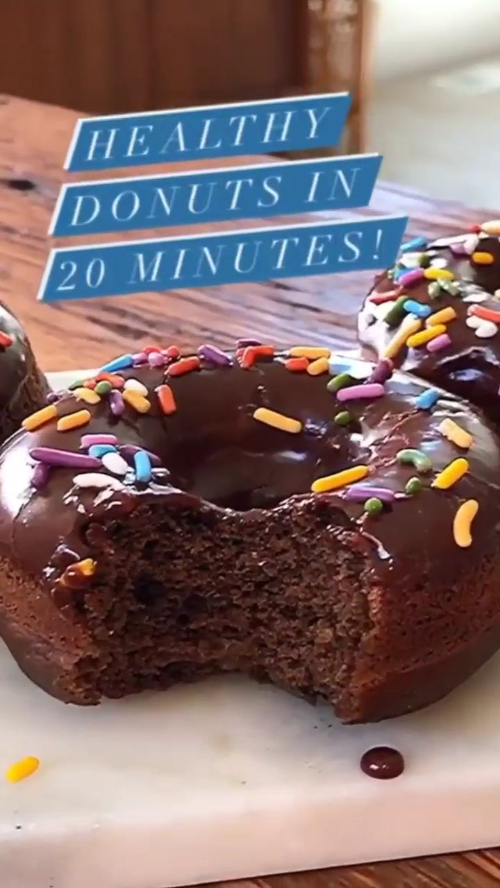 Vegan Donuts with Chocolate Frosting