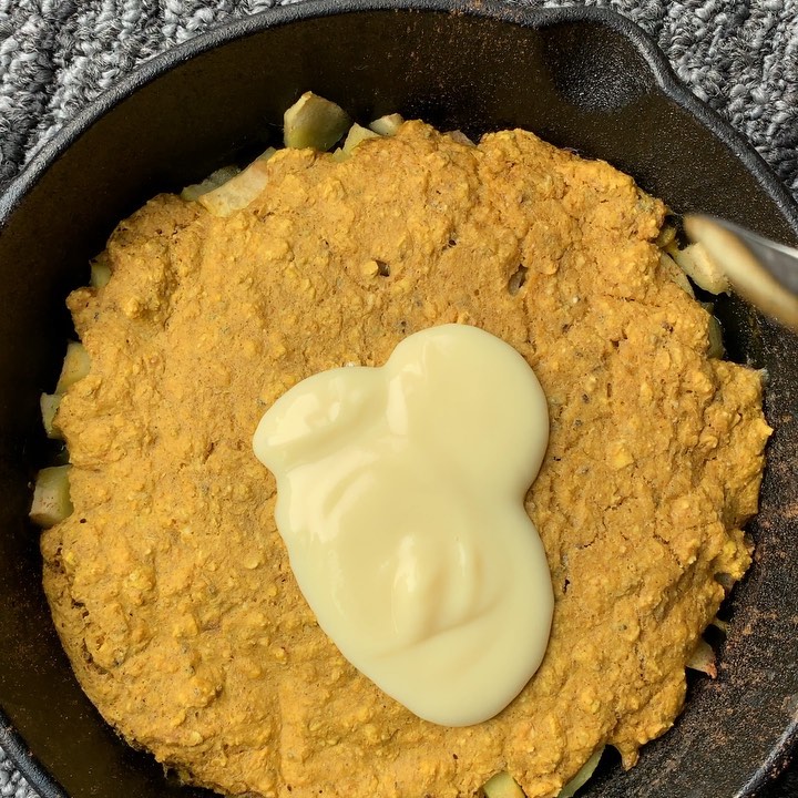 Salted Caramel Apple Pie Oats with Custard