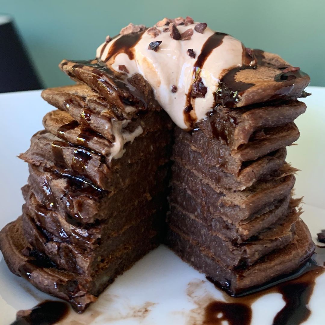 Double Chocolate Cake Pancakes