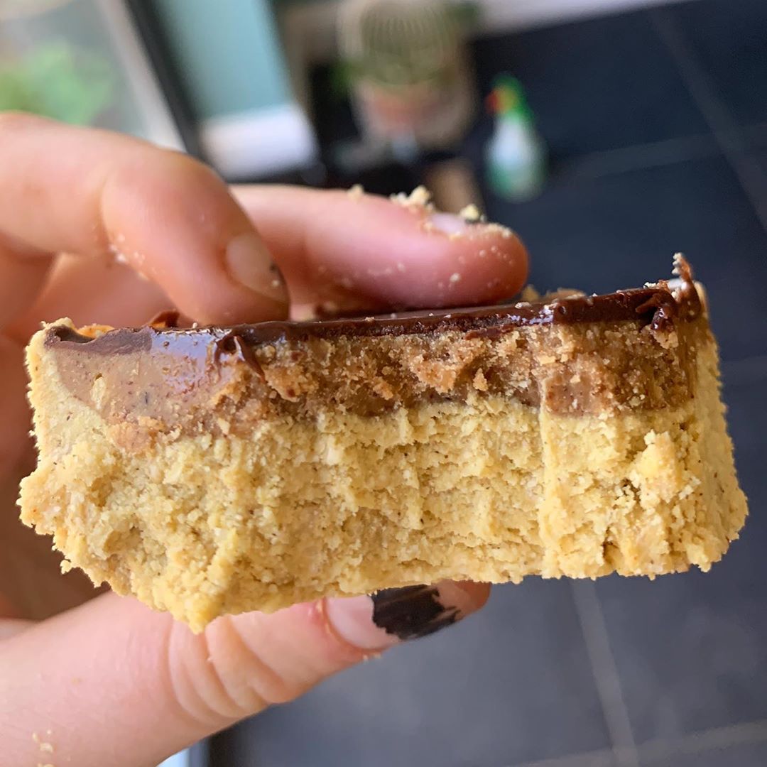 High Protein Millionaires Shortbread Bars