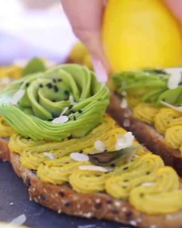 Curry Hummus and Avocado Toast
