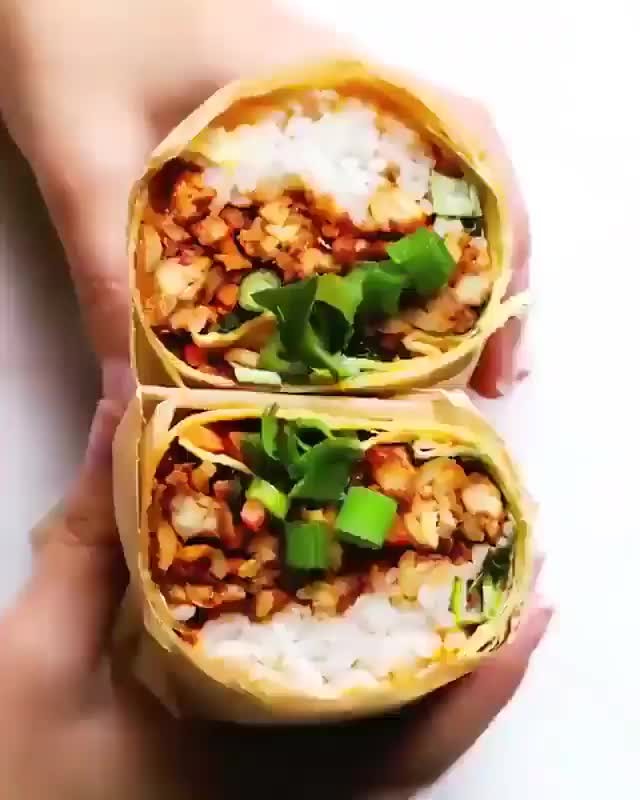 Korean BBQ Tempeh Burritos