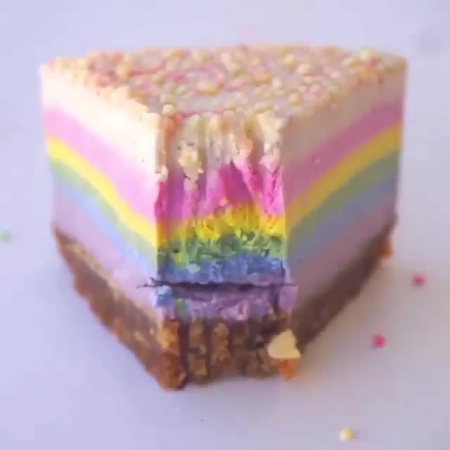 Vegan Rainbow Cake with Superfood Layers