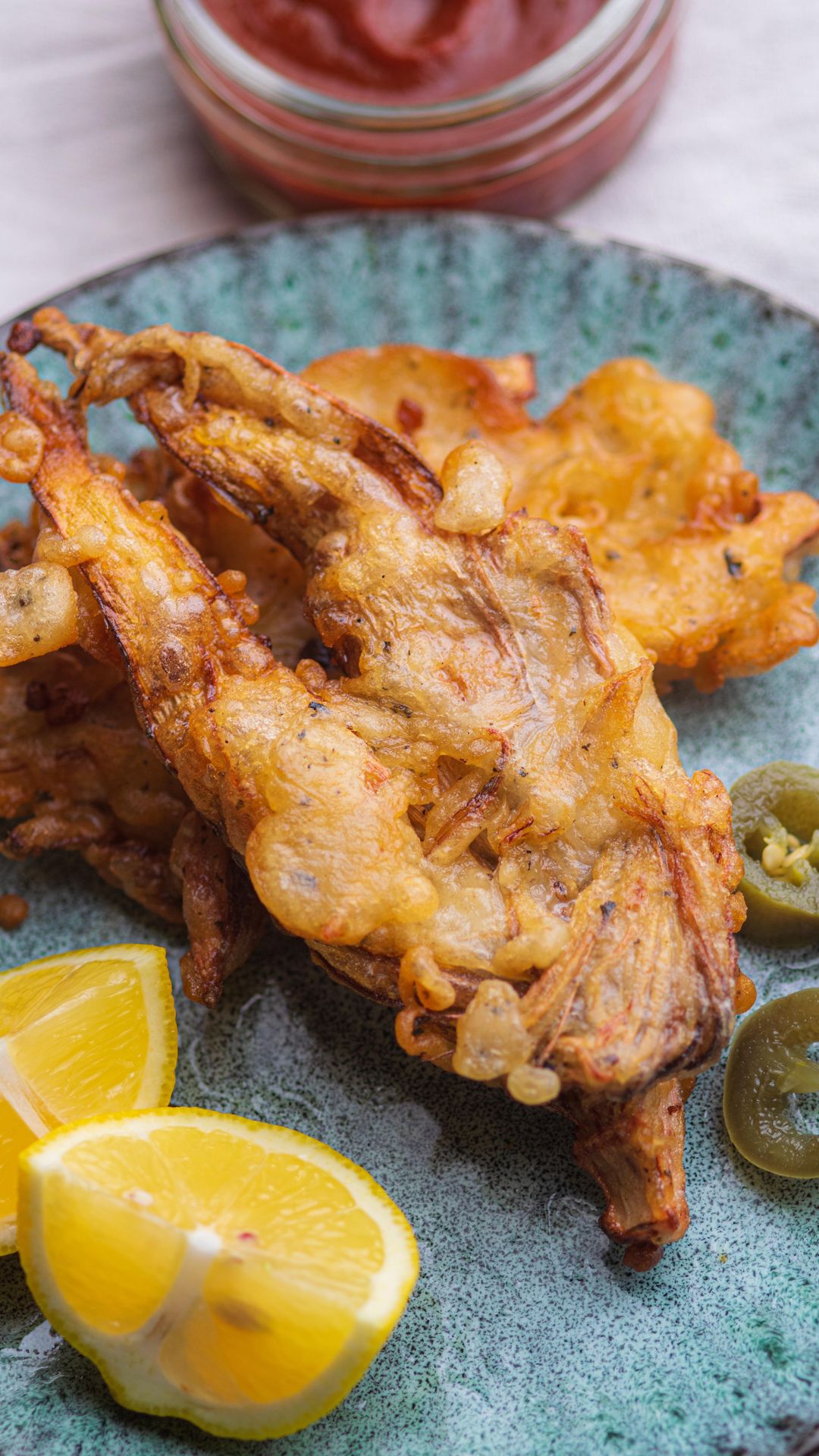 Vegan Fried Banana Blossom Fish
