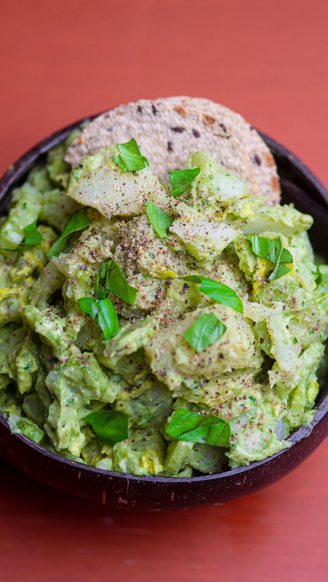 Vegan Potato Salad with Avocado Dressing