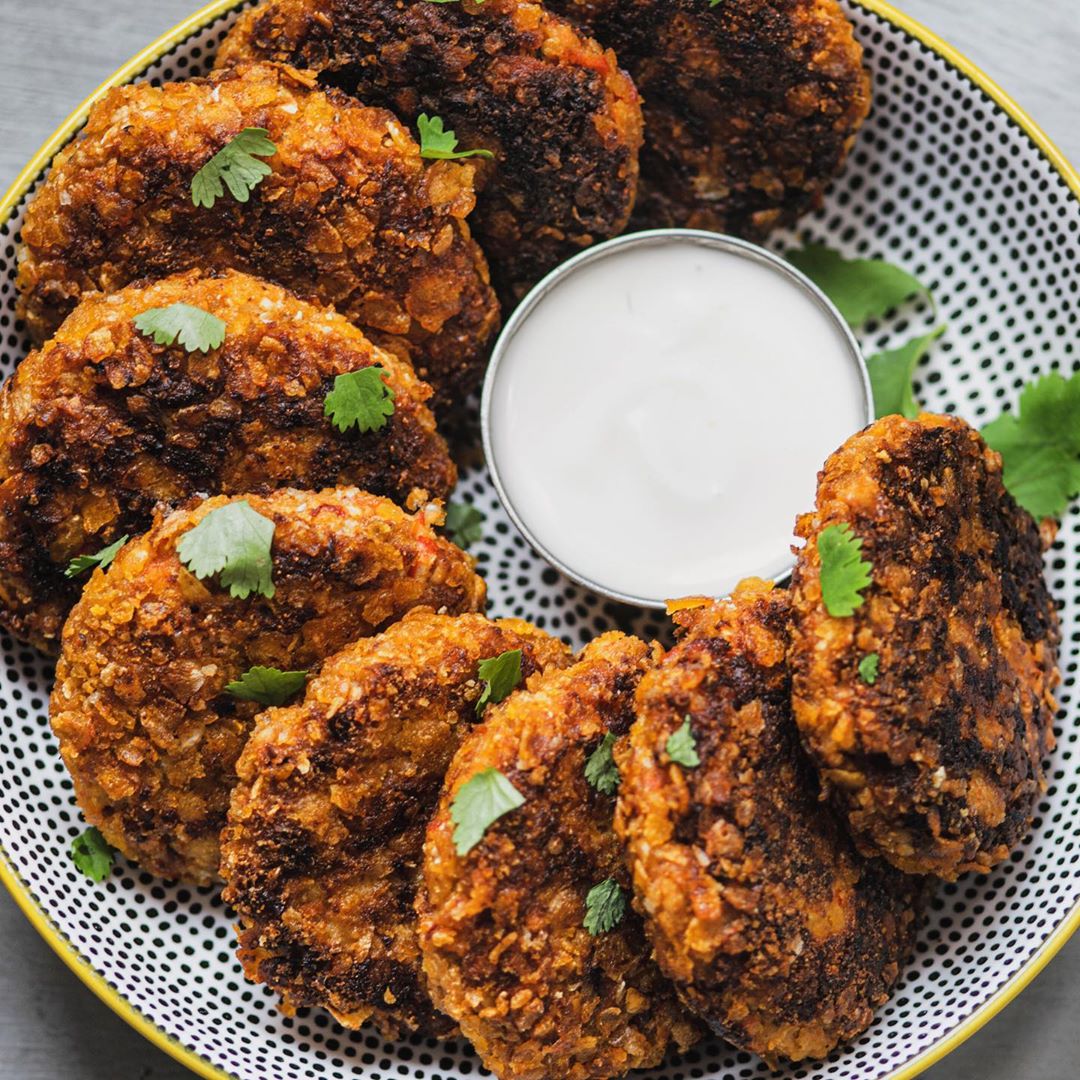 Clumsy Cornflake Crusted Cajun Burgers