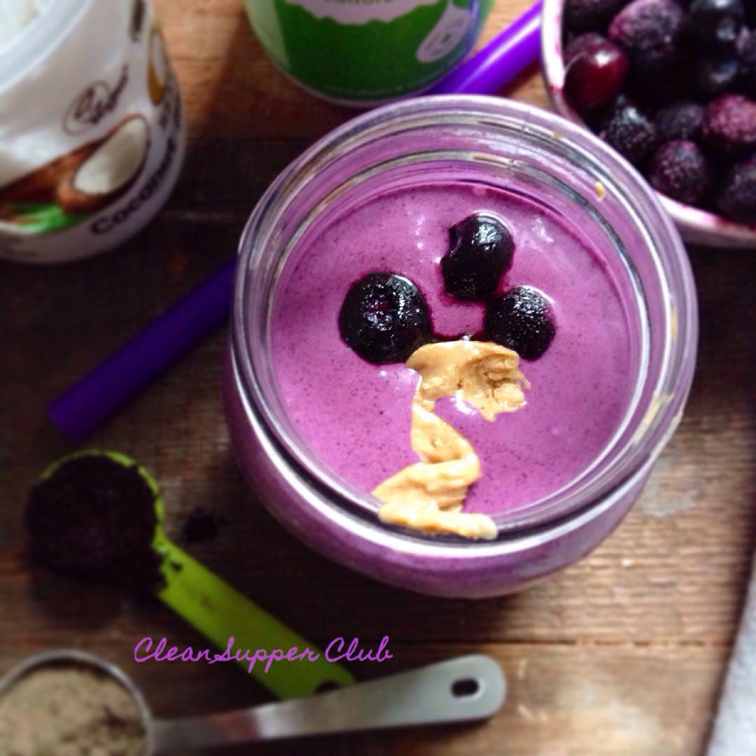 Blueberry Acai Smoothie with Superfood Boosters