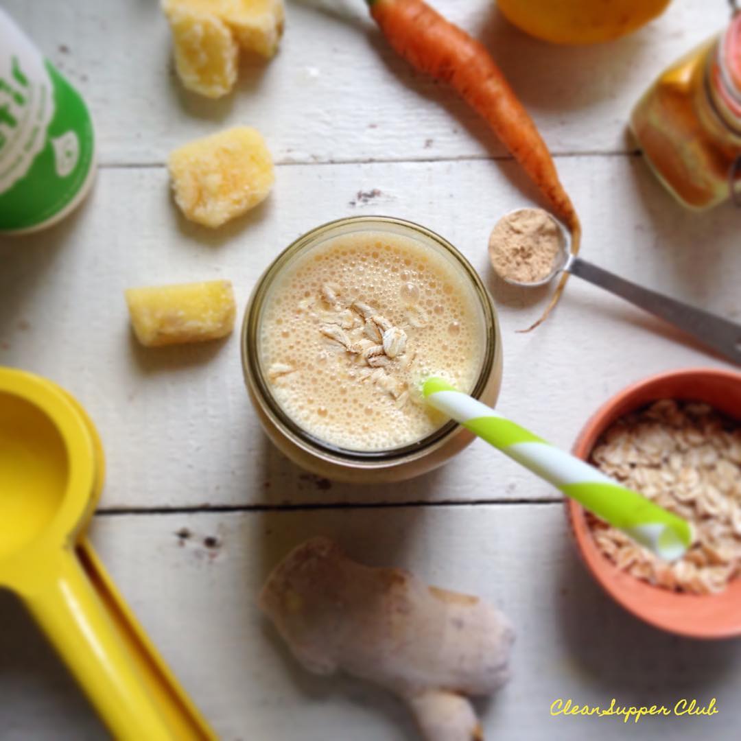 Immune Boosting Smoothie with Pineapple and Oats