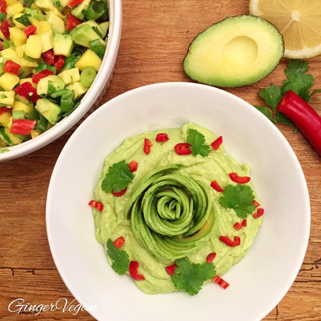 Simple Guacamole and Mango Salsa