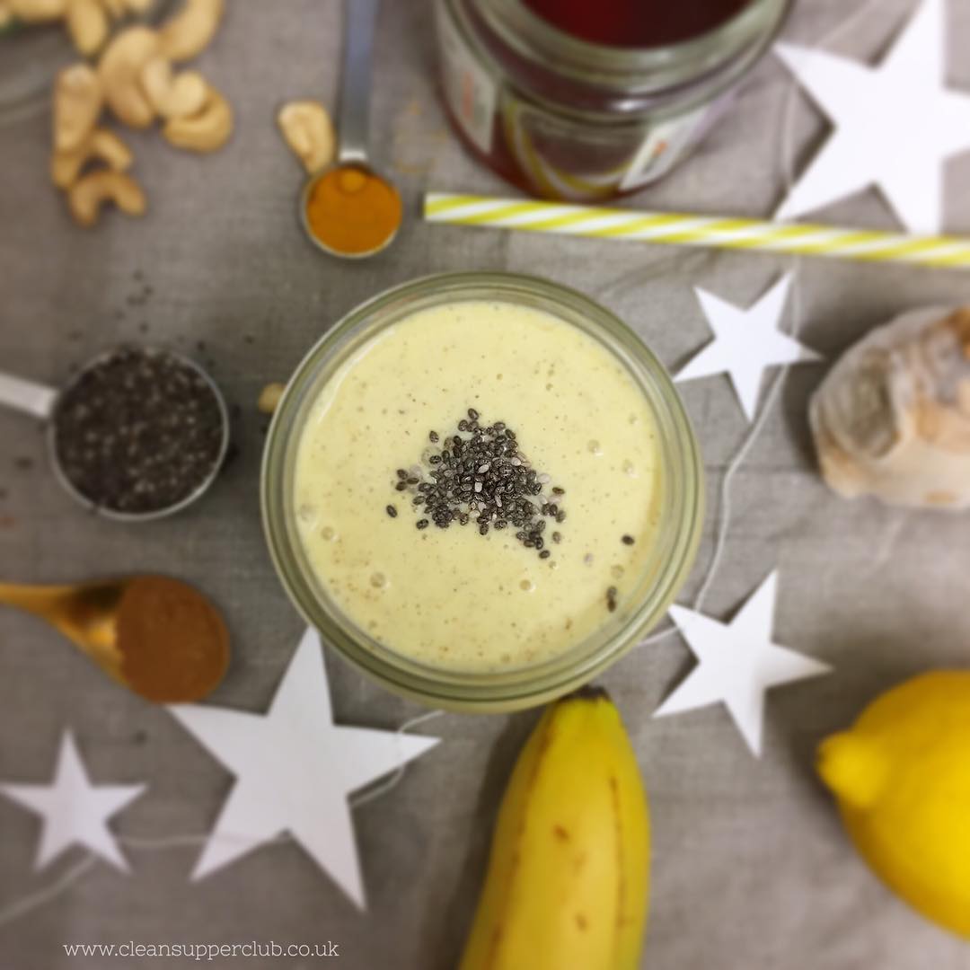 Immune Boosting Pineapple Banana Smoothie