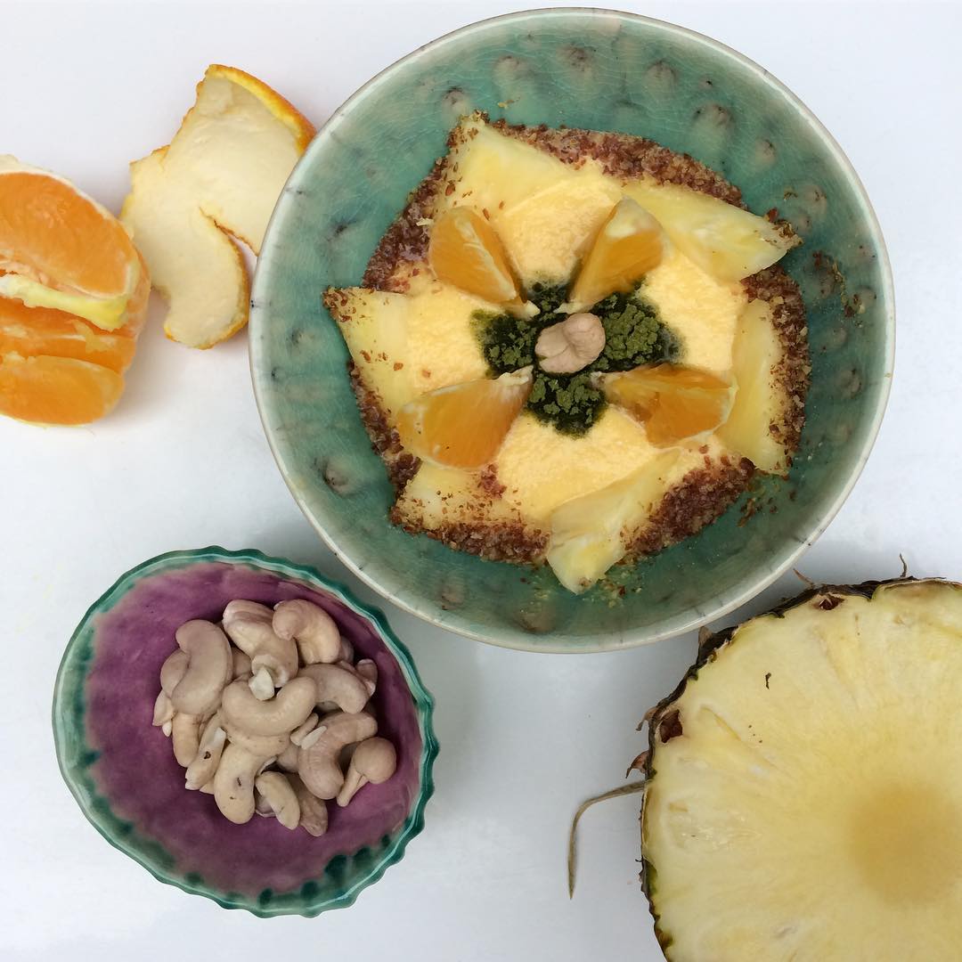 Pineapple Orange Cashew Nut Smoothie