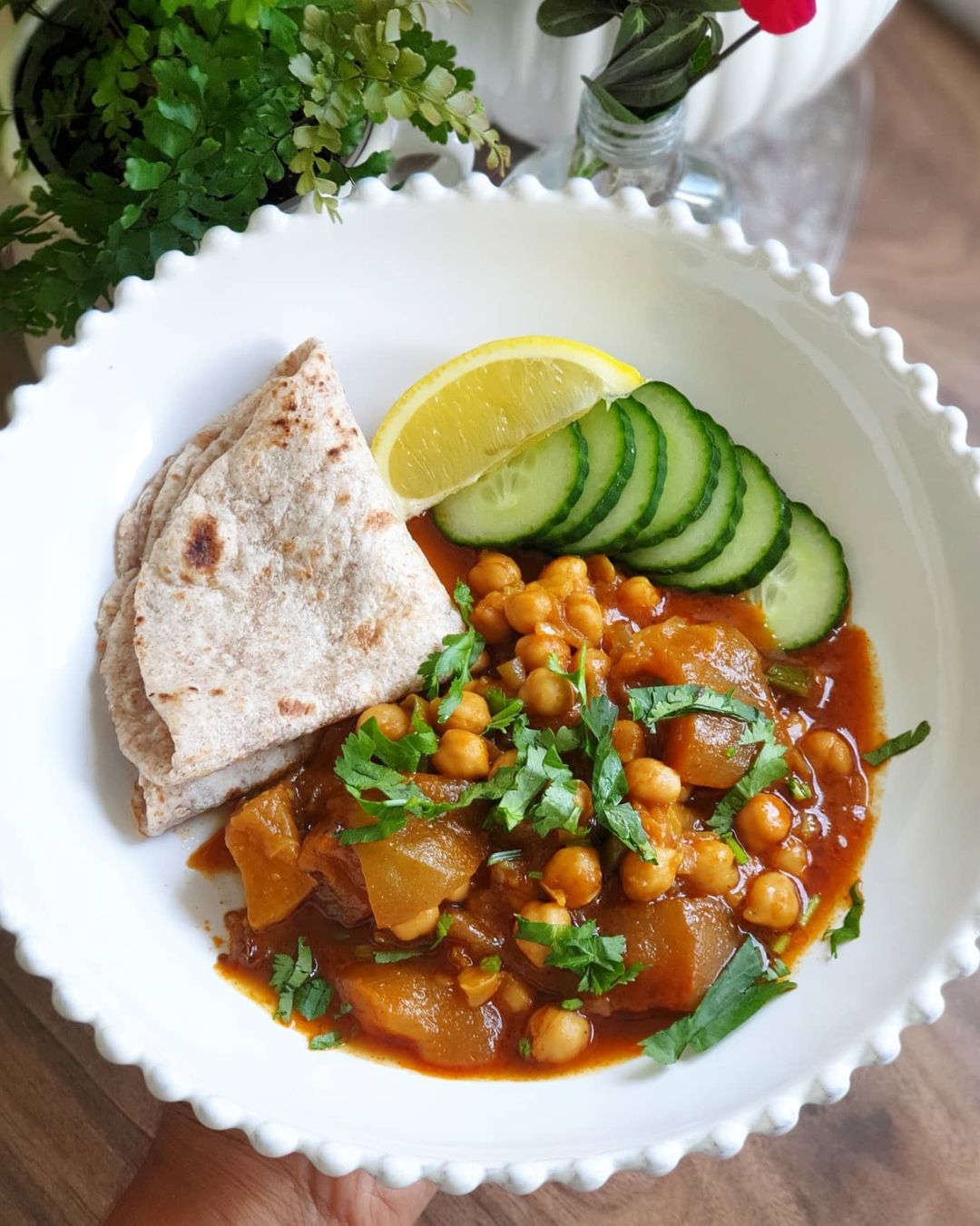 Aubergine and Chickpea Curry
