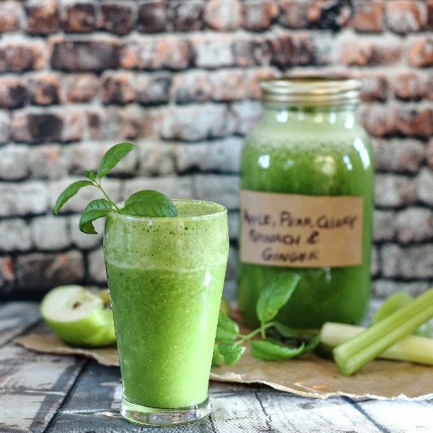 Nutritious Green Smoothie with Fruits