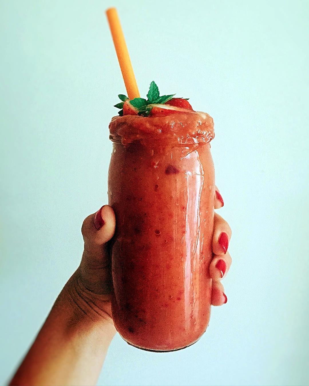 Banana Mango Plum Smoothie
