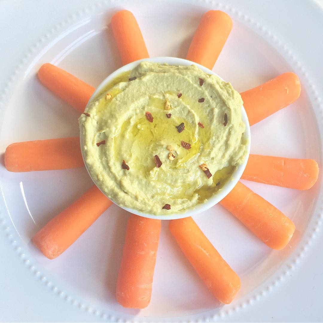 Creamy Avocado Hummus Afternoon Snack Delight