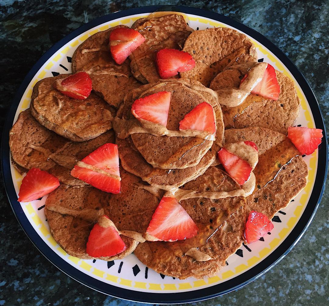 Buckwheat Zucchini Protein Pancakes