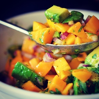 Potassium Rich Mango Avocado Salad for Recovery