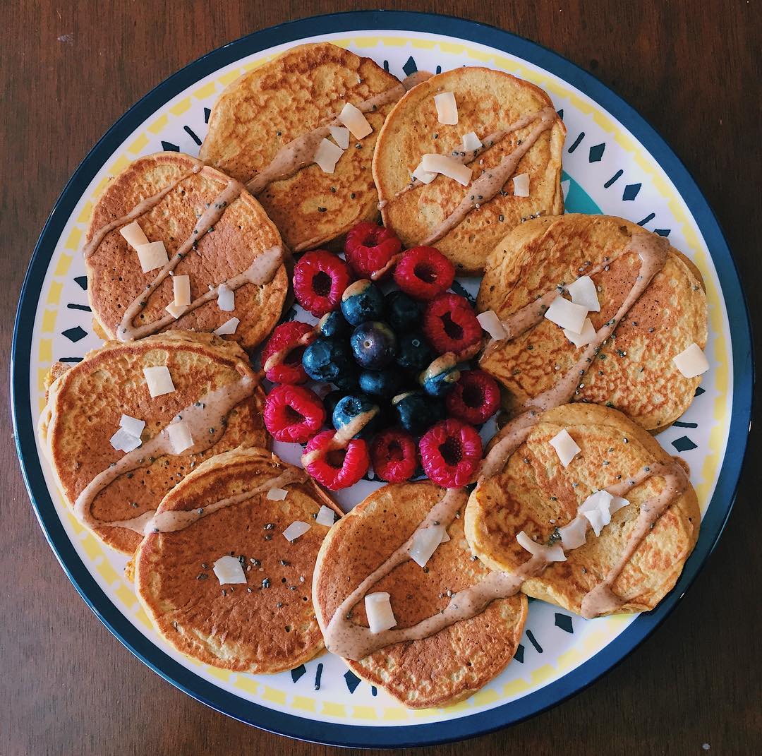 Quinoa Pumpkin Protein Pancakes