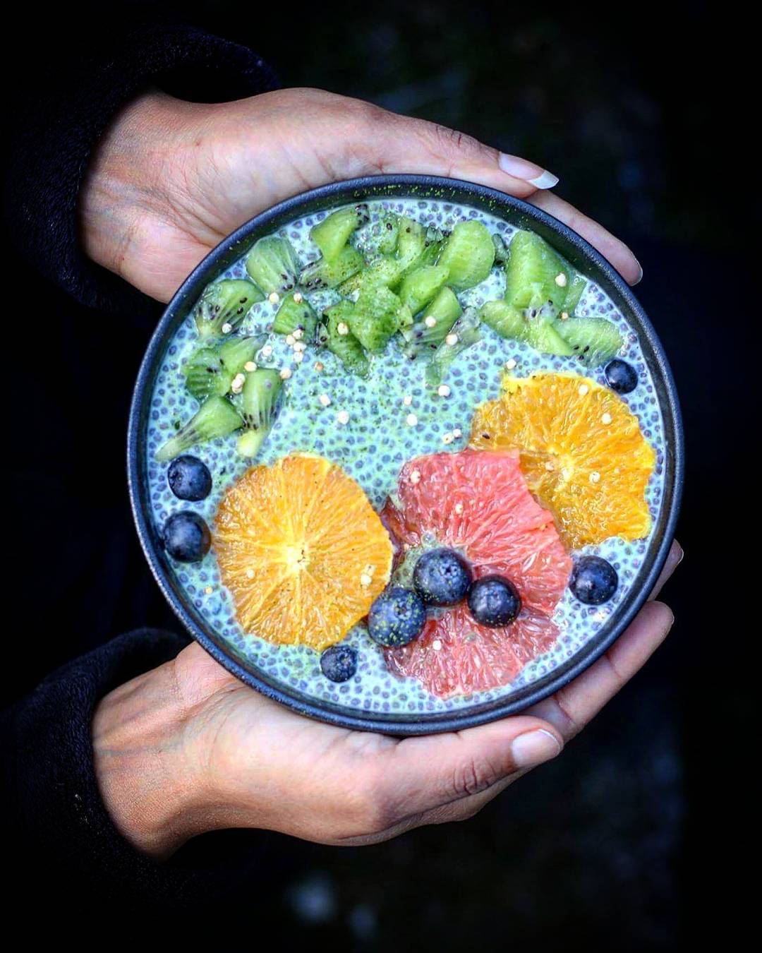 Overnight Chia Seeds with Fruits and Nuts