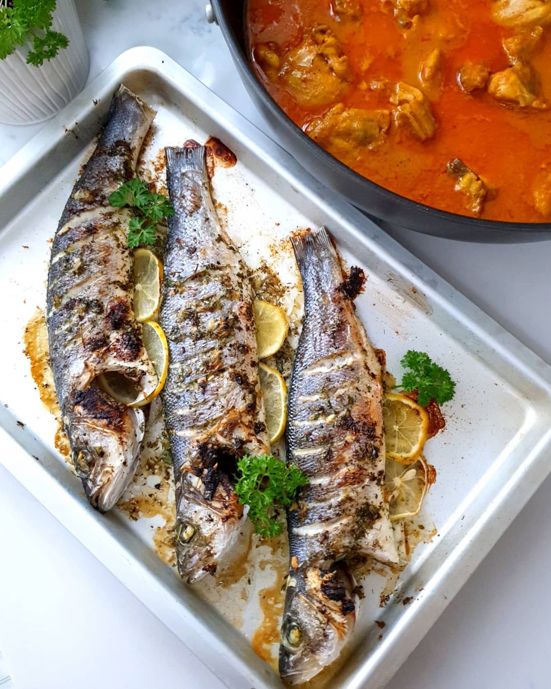 Lemon and Mint Sea Bass