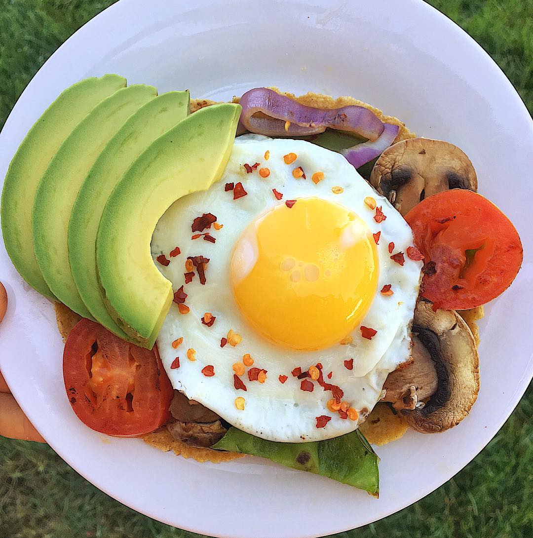 Easy Breakfast Taco with Fresh Veggies and Salsa
