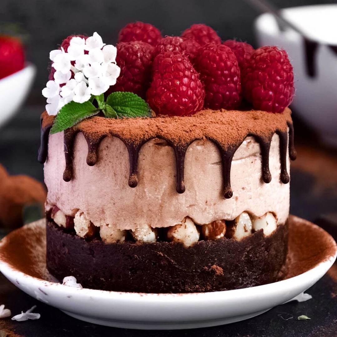 Raw Coconut Brownie Cheesecake