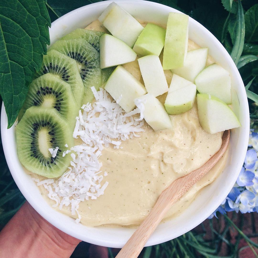 Mango Mojito Nice Cream with Mint and Basil