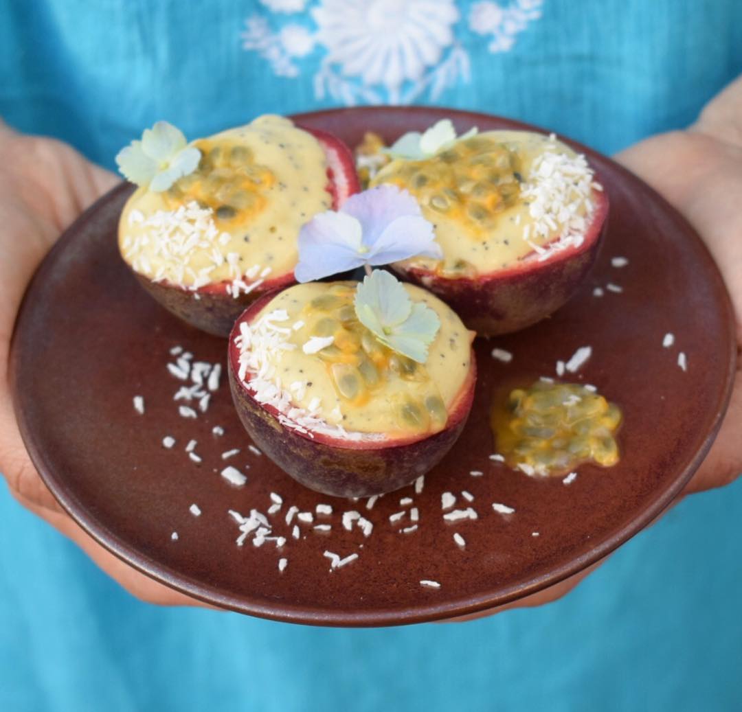 Cold Passion Fruit Banana Mango Treats