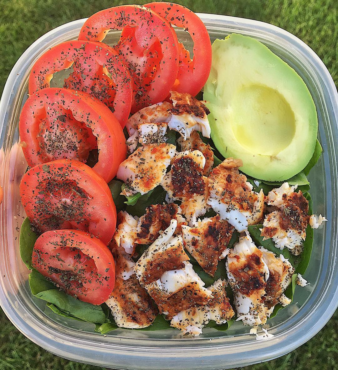 Simple Tilapia Salad Bowl