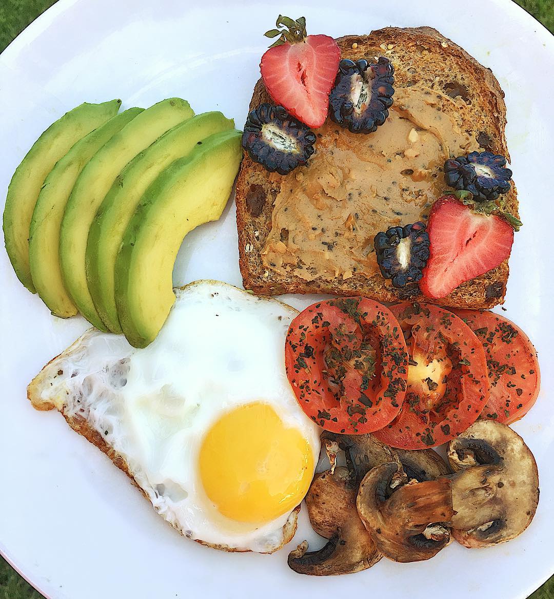 Ezekiel Bread Breakfast with Egg and Avocado