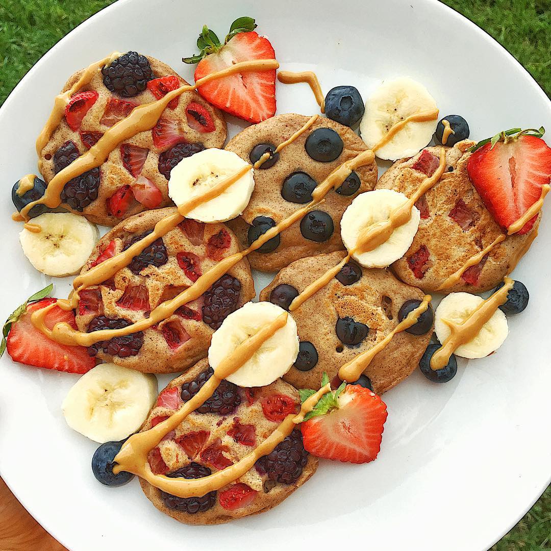 Berry Packed Pancakes with Fresh Toppings