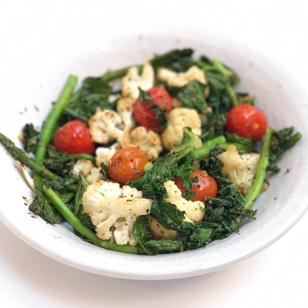 Warm Pan-Grilled Vegetable Plate