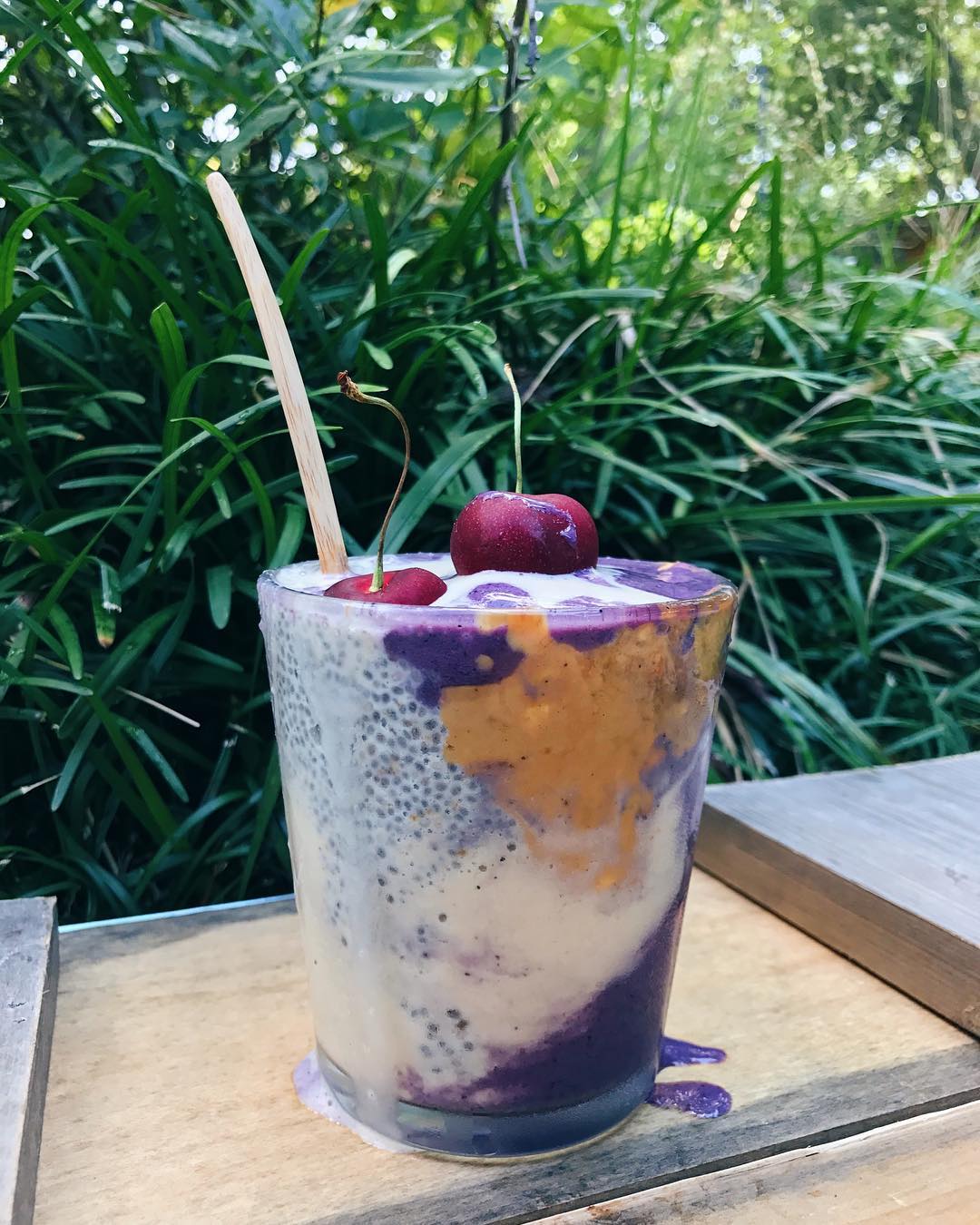 Peanut Butter and Jelly Smoothie Parfait