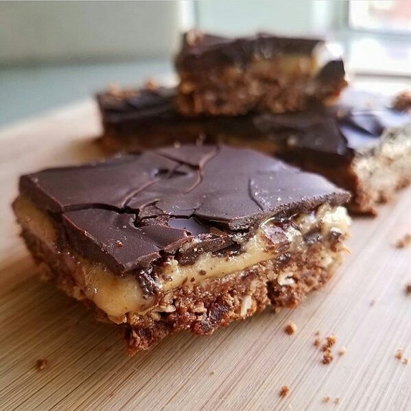 Chocolate Tahini Bliss Bars