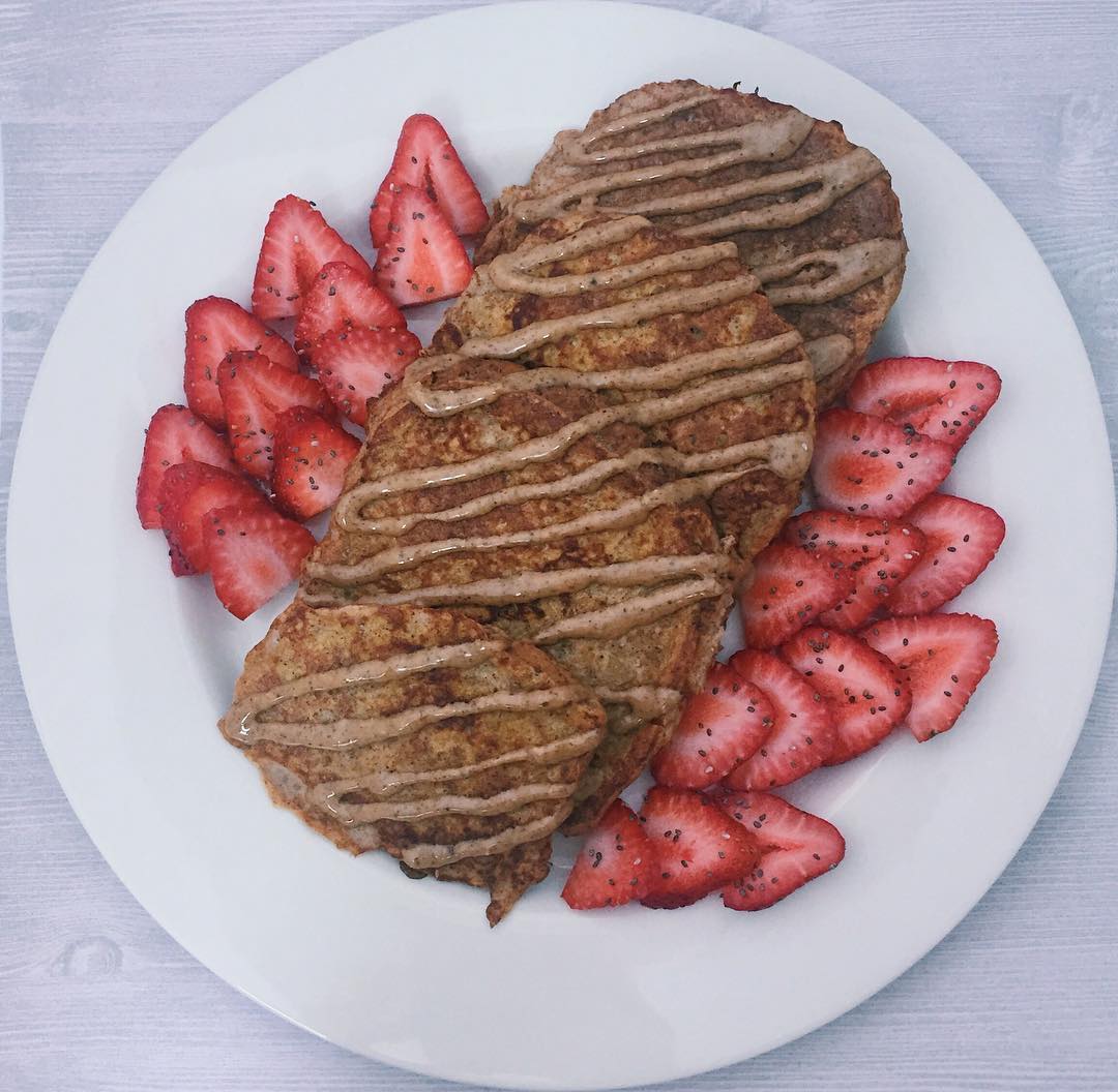 Pumpkin Protein French Toast with Toppings