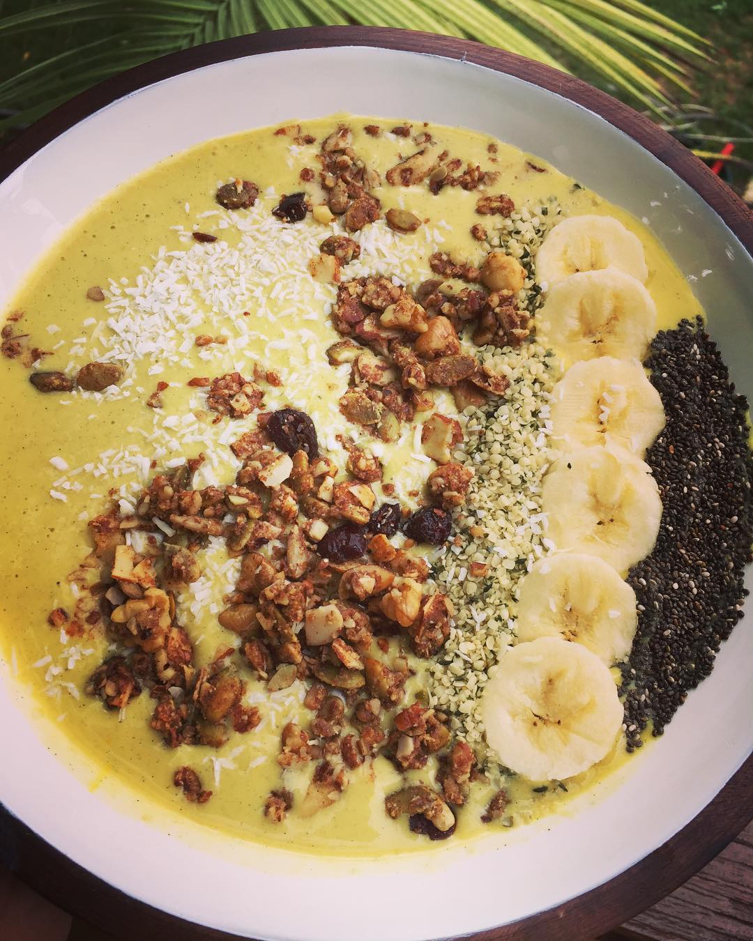 Healthy Vegan Smoothie Bowl with Toppings