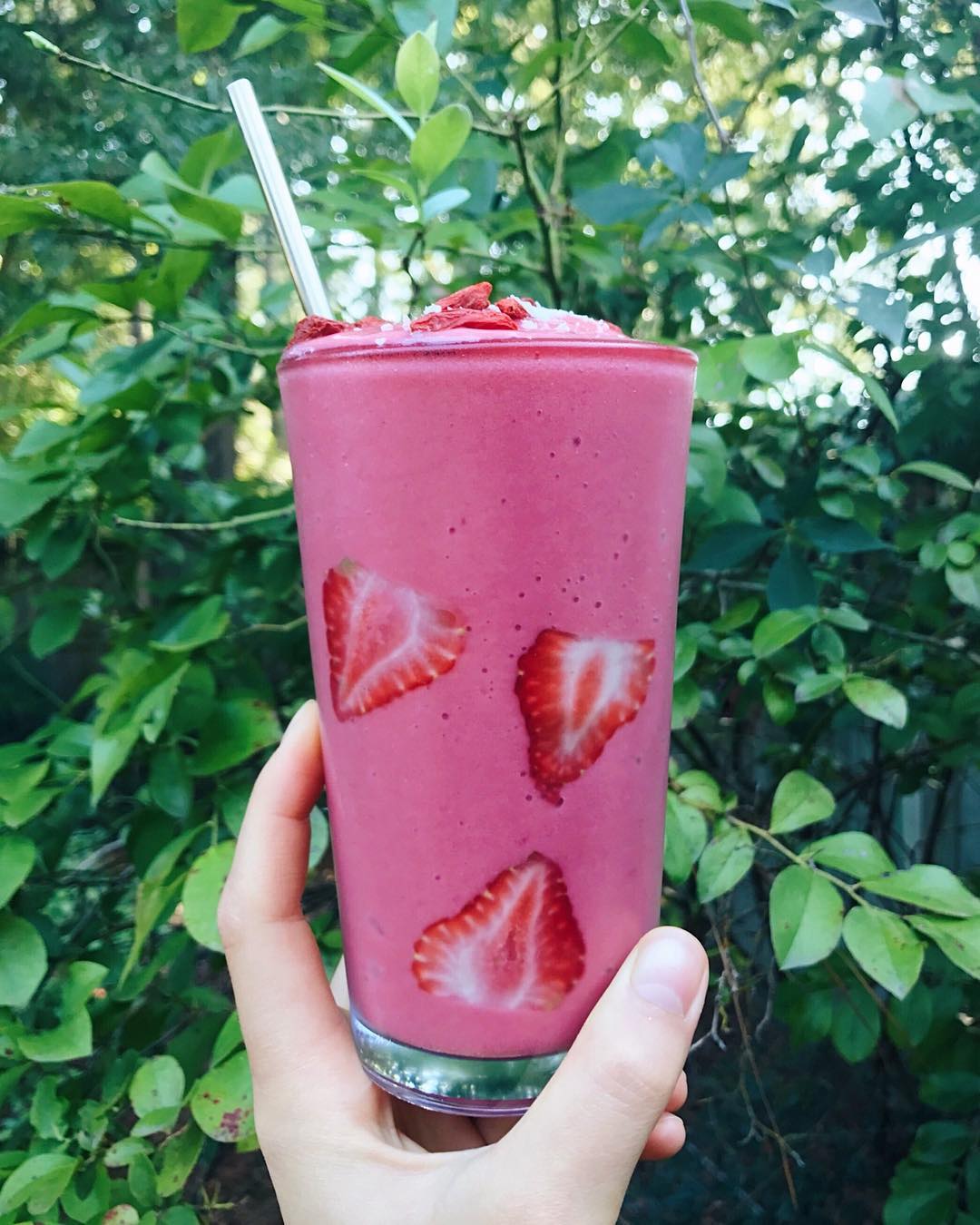 Creamy Tropical Hot Pink Smoothie