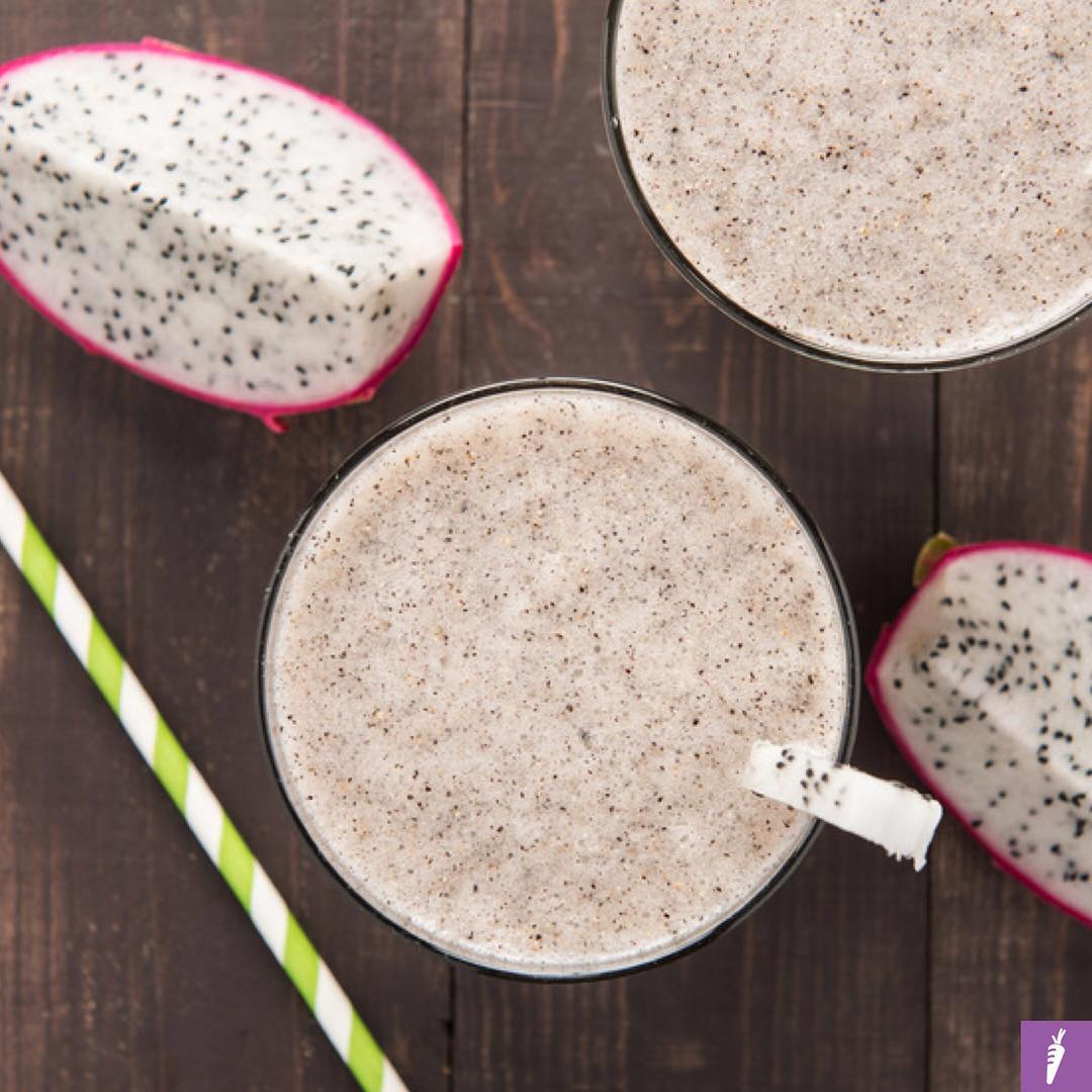 Creamy Dragonfruit and Banana Milkshake