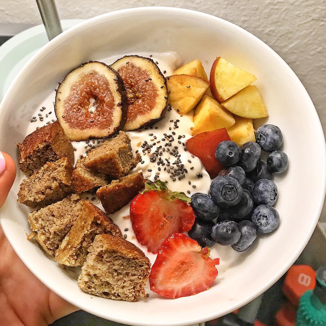 Greek Yogurt Bowl with Fruits and Chia Seeds