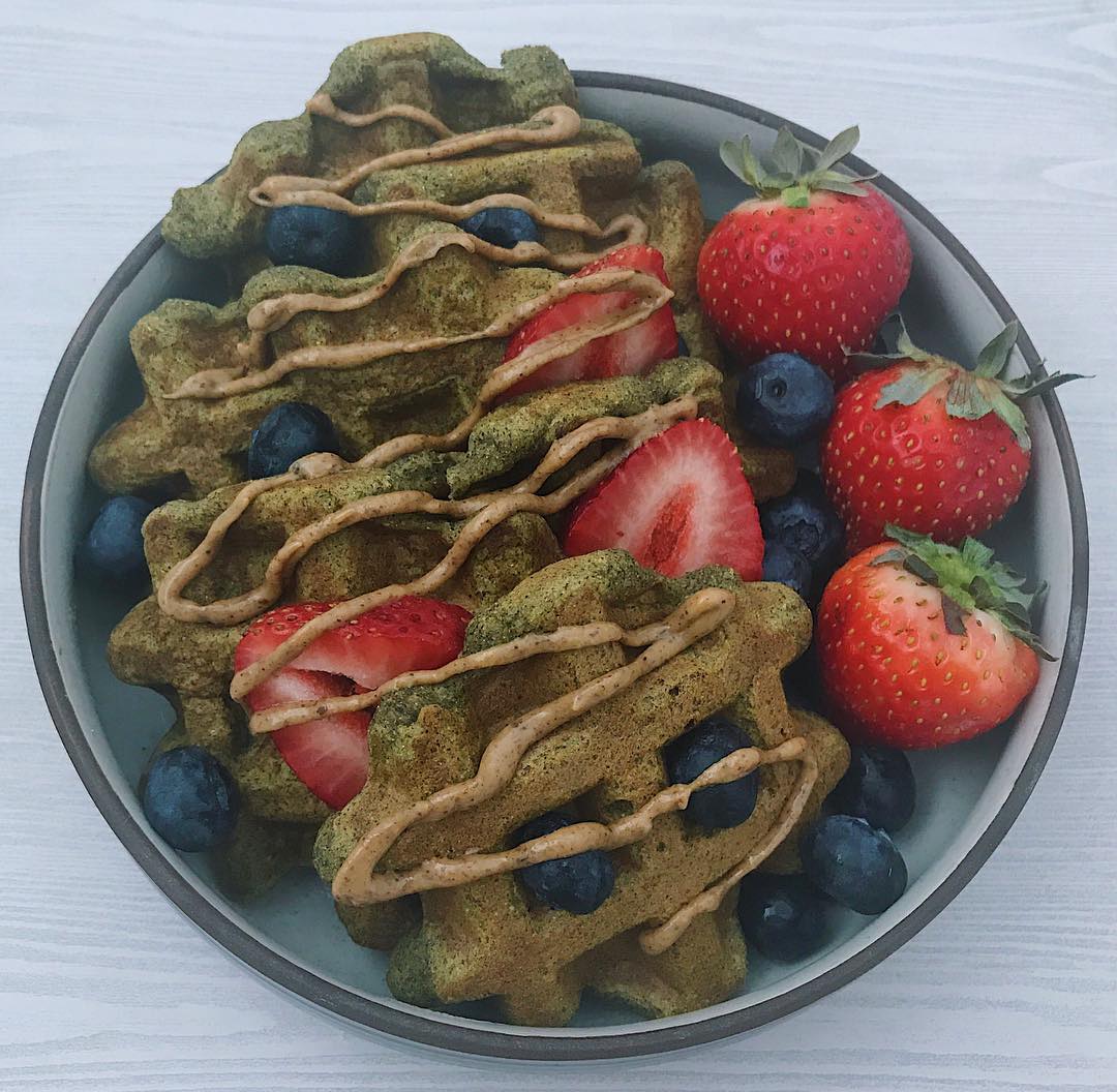 Protein Vanilla Pumpkin Coconut Waffles